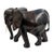 Mid-Century Modern Mid-20th Century Hand-Carved Solid Ebony African Elephant Sculpture For Sale - Image 3 of 4