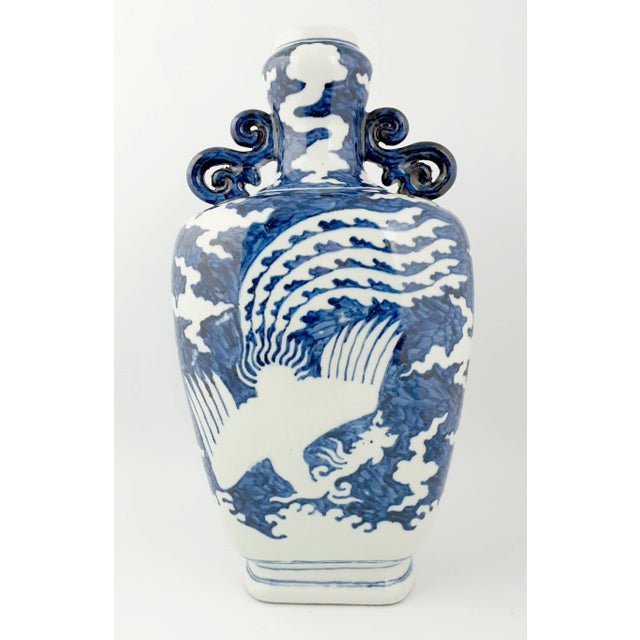 Chinese Chinese Porcelain Dragon and Fenghuang Bianhu For Sale - Image 3 of 10