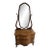 Restored Antique Serpentine Two-Tone Tiger Oak Vanity With Biomorphic Mirror For Sale