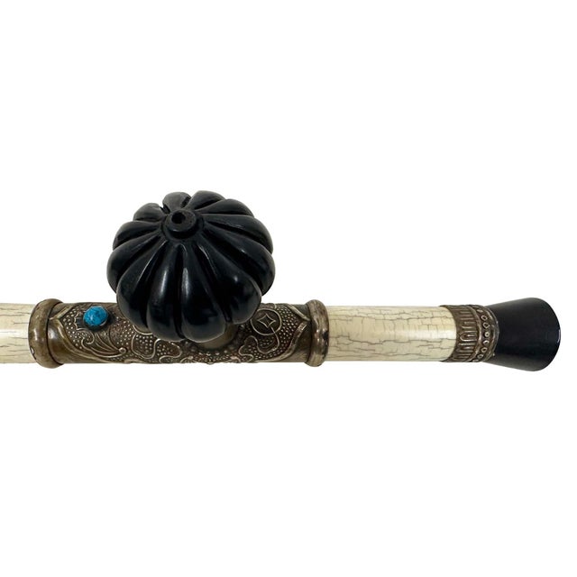 Early 20th Century Antique Chinese Opium Pipe, Late Qing Dynasty, Handcrafted Art For Sale - Image 4 of 12