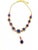 Bochic “Capri” Blue, Multi Sapphire & Ruby Necklace Set 18K Gold & Silver For Sale - Image 9 of 11