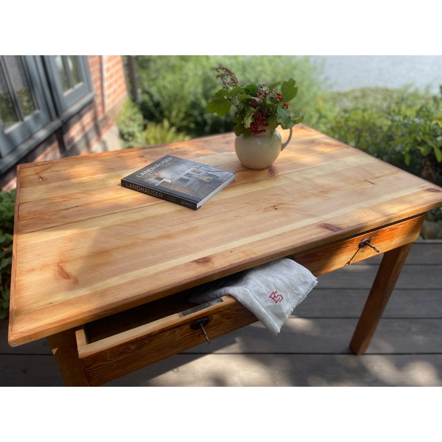 Antique Table in Fir, 1890s For Sale - Image 10 of 18