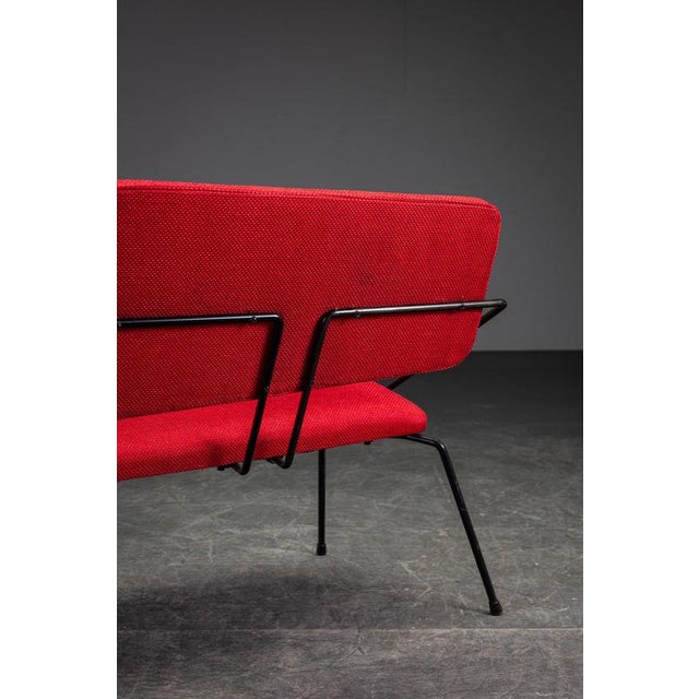 Red Minimalist Bench by Rudolf Wolf For Sale - Image 8 of 14