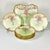 Limoges, France Late 1900s Antique French Victorian Hollywood Regency Limoges Pink Wisteria Dessert Plates and Platter - Set of 7 For Sale - Image 4 of 12