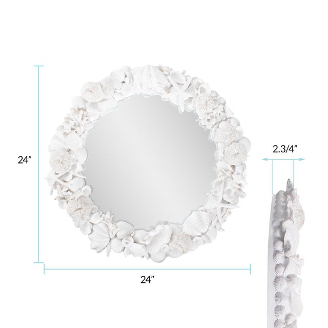 Whitewater Shell Mirror For Sale In Chicago - Image 6 of 9