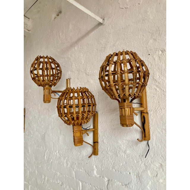 Wall Lights attributed to Louis Sognot, 1960s, Set of 3 For Sale - Image 12 of 13