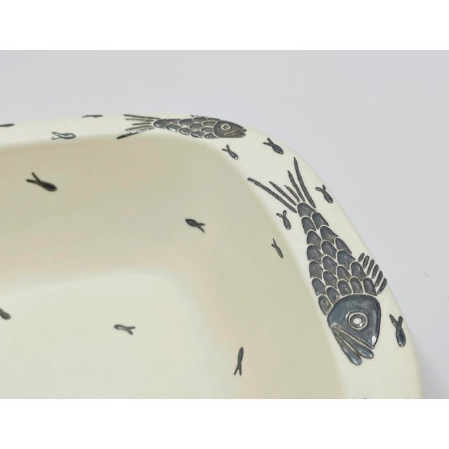 Vintage Emilia Castillo Porcelain & Pure Silver Serving Bowl, Mexican Modern For Sale - Image 12 of 18