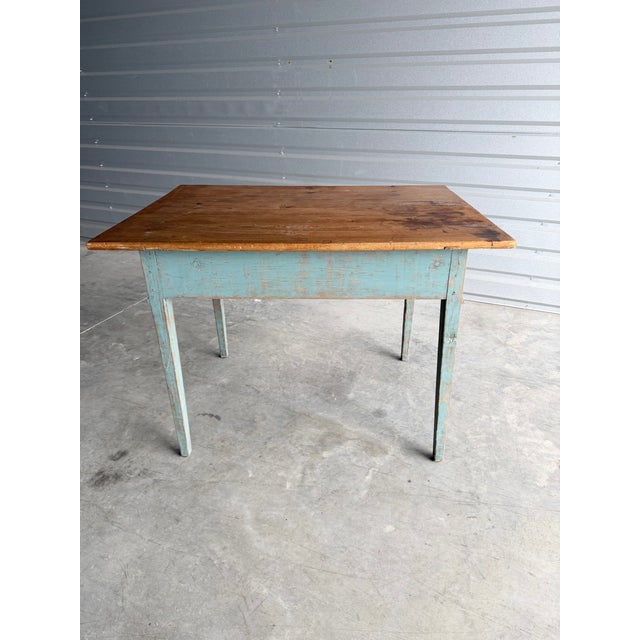 19th Century Primitive English Work Table For Sale - Image 10 of 13