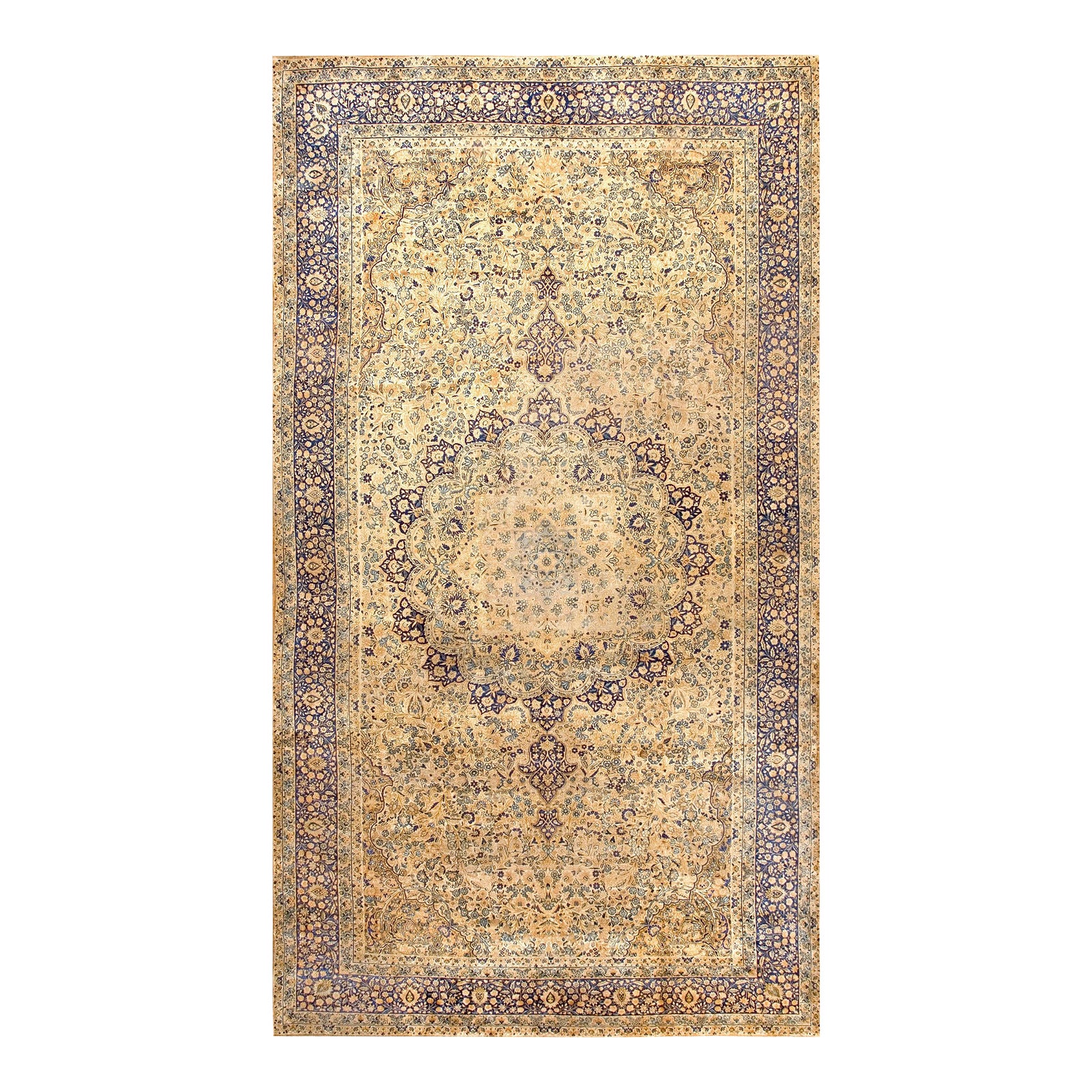 Classic Antique Persian Kerman Rug With a Finely Medallion in the ...