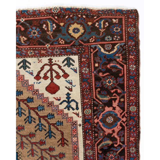 19th Century Antique Camel Hair Area Rug, 4'6 X 6'6 For Sale - Image 5 of 8
