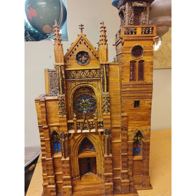 1950s Vintage French Folk Art Church For Sale - Image 12 of 13