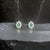 Natural Emerald Diamond Earrings 14k White Gold 2.4 TCW Certified For Sale In New York - Image 6 of 12