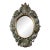 Mid 20th Century Carved Italian Rococo Style Oval Gilt Mirror For Sale