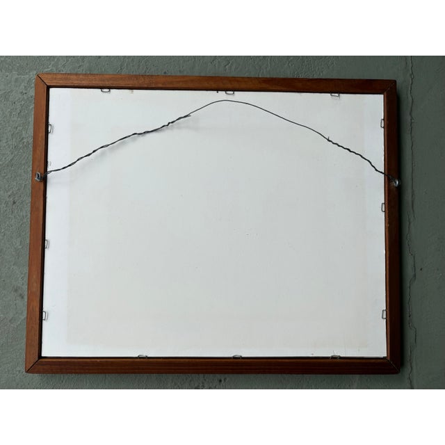 Antique Signed Landscape Etching in Original Wood Frame, C. 1920 For Sale In Orlando - Image 6 of 7