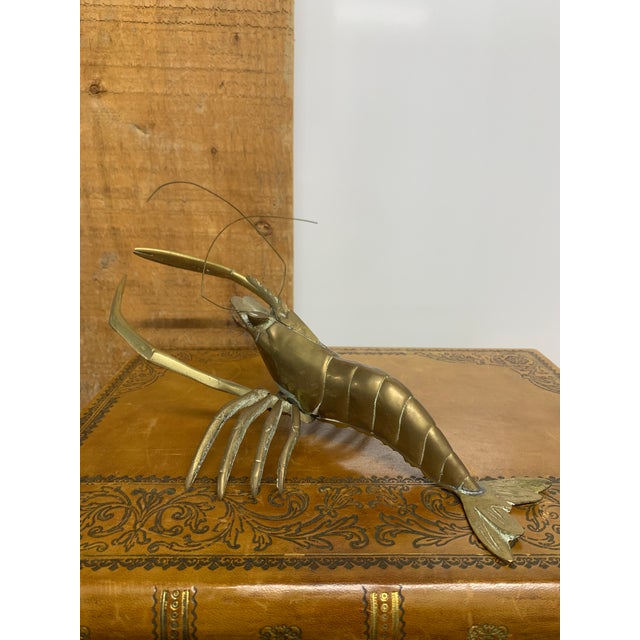 Mid 20th Century Mid 20th Century Brass Crawfish For Sale - Image 5 of 5