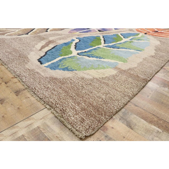 Swedish Inspired Moroccan Style Rug, 10'04 X 14'04 For Sale In Dallas - Image 6 of 9