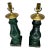 Late 19th Century Glazed Terracotta Baluster Lamps - a Pair For Sale