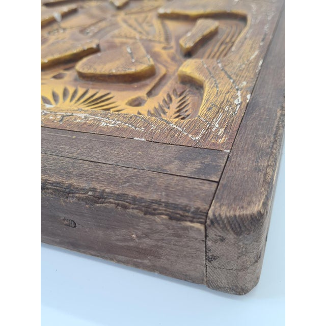 Antique Wooden Relief of Horseman, 1890s For Sale - Image 3 of 10