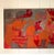 Vintage Abstract Expressionist Orange & Red Mixed Media Painting For Sale - Image 10 of 10