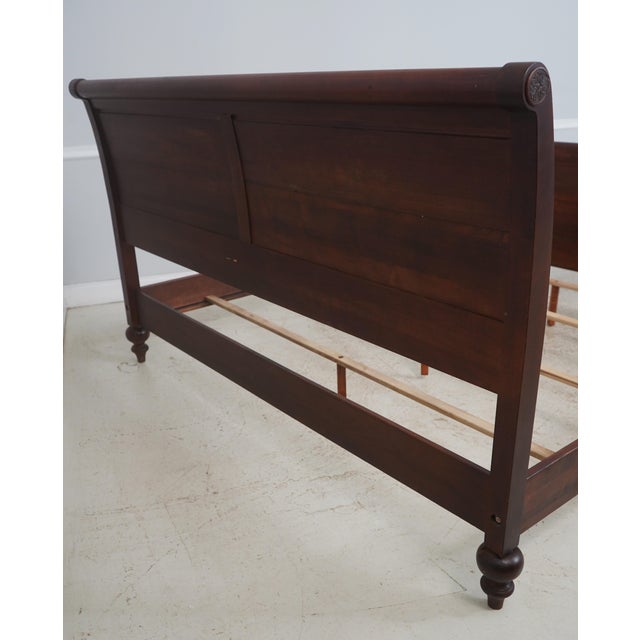 Ethan Allen King Size British Classics Sleigh Bed For Sale - Image 11 of 16