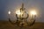 Vintage Brass 6 Arm Hollywood Regency Geometric Chandelier Pendant Light 24" For Sale - Image 17 of 18