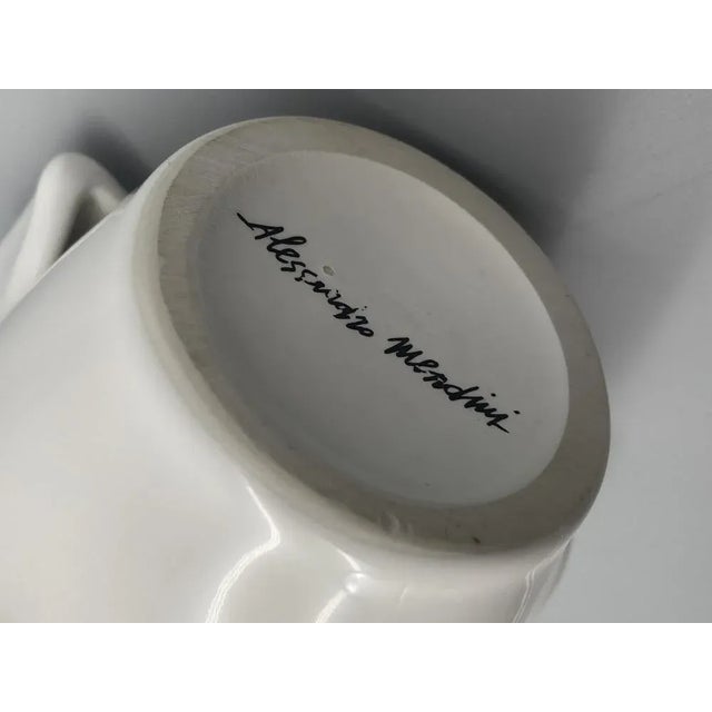 White Ceramic Vase Deabaltea by Alessandro Mendini for Zanotta, Italy 1986 For Sale - Image 6 of 8