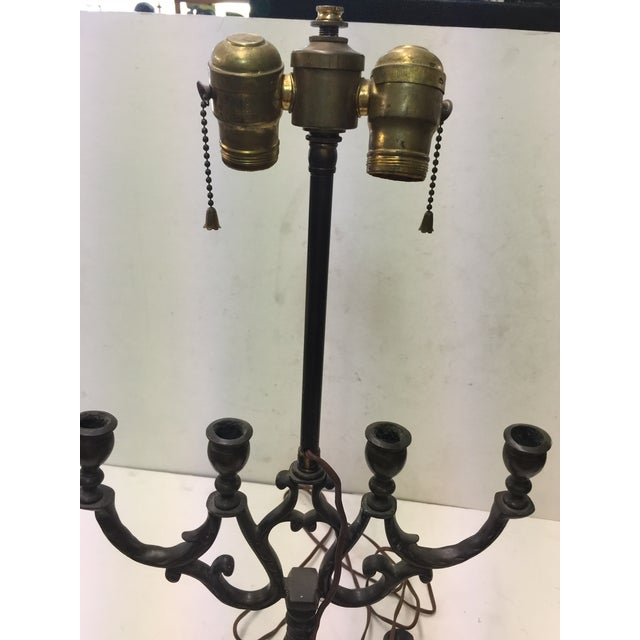 Antique Candlestick Lamp Brass Chairish