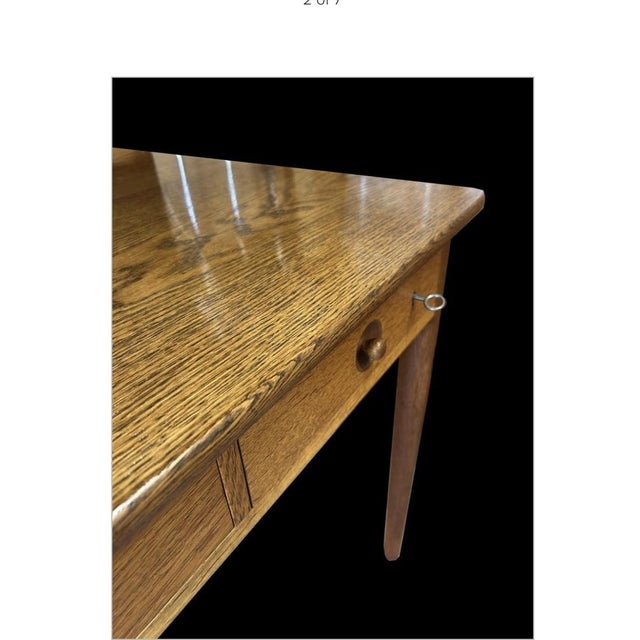 1950s Oak Desk by Hans Wegner for Andreas Tuck, 1950s For Sale - Image 5 of 7