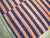 Galerie Shabab Mid-20th Century Abstract Turkish Handmade Striped Flat-Weave in Persimmon Coral, Blue For Sale - Image 9 of 10