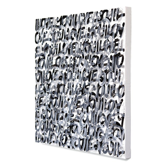 Contemporary Love Bomb - Original Graffiti-Inspired Abstract Mixed Media Painting on Canvas by Amber Goldhammer For Sale - Image 3 of 9