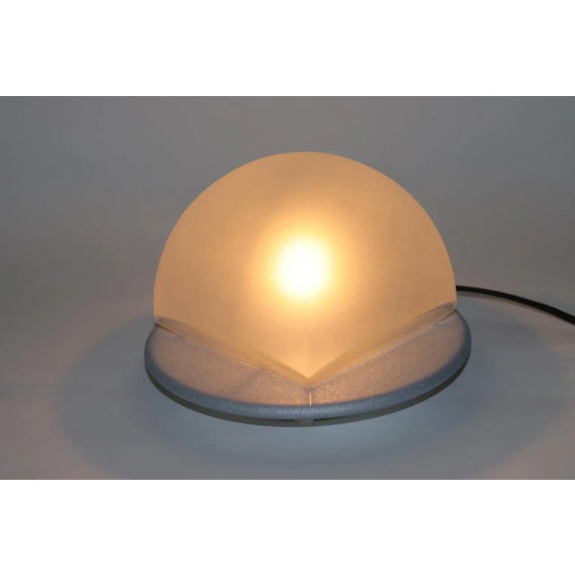 Transparent Lulu 1990s Modern Table Lamp by Itre Frosted Glass. For Sale - Image 8 of 8