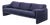 Maralunga Sofa by Vico Magistretti for Cassina Blue Stripe 3-Seat Italian Vintage Sofa For Sale