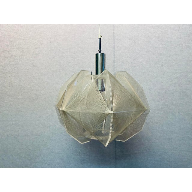 Mid-Century Modern Space Age Hanging Lamp by Paul Secon for Sompex, 1970s For Sale - Image 3 of 15