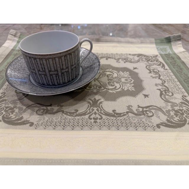 French Jacquard French Placemats, S/10 For Sale - Image 3 of 7