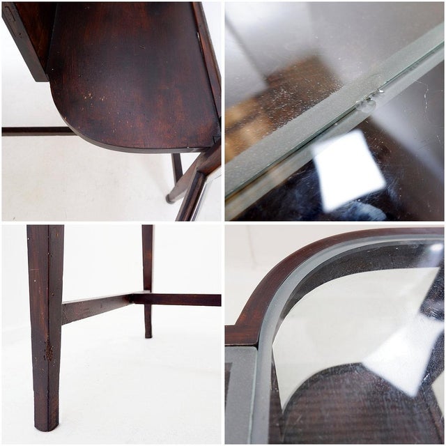 Art Deco Console Table with Curved Display Cases For Sale - Image 12 of 15