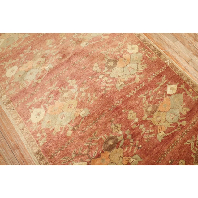 Vintage Zabihi Collection Turkish Floral Konya Rug - 4'2" x 7'10" For Sale - Image 4 of 7