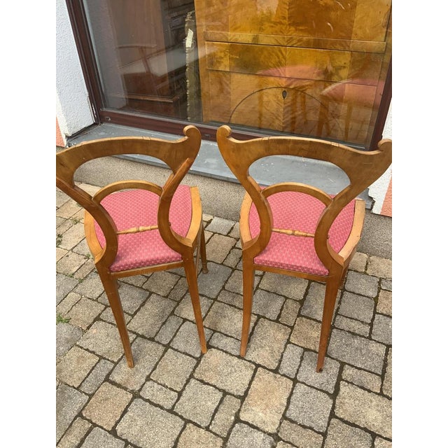 Set of Danhauser Vienna Chairs in Maple, 1840 For Sale - Image 3 of 12