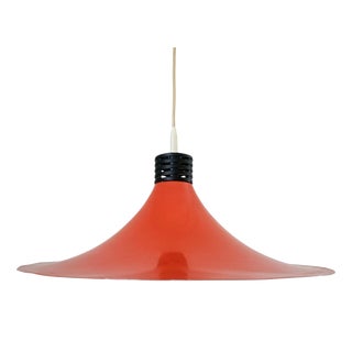 Mid-Century Space Age Red Pendant, Italy, 1970s For Sale