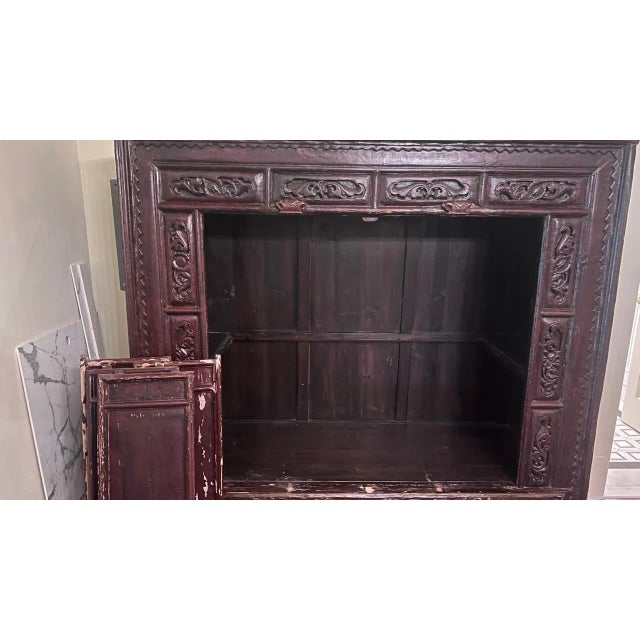 Arhaus Early 20th Century Chinese Oversized Armoire Wedding Chest For Sale - Image 11 of 12
