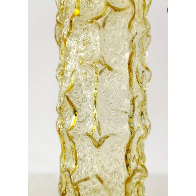 1970s Vintage Glass Bark Vase attributed to Kaj Blomqvist by Riihimäki, Finland, 1970 For Sale - Image 5 of 6