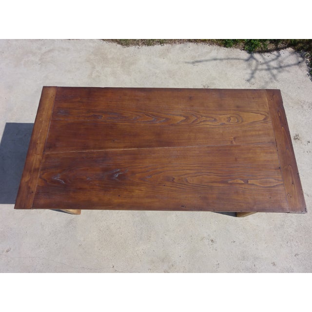 Antique Farm Oak Table, 1800s For Sale - Image 10 of 18