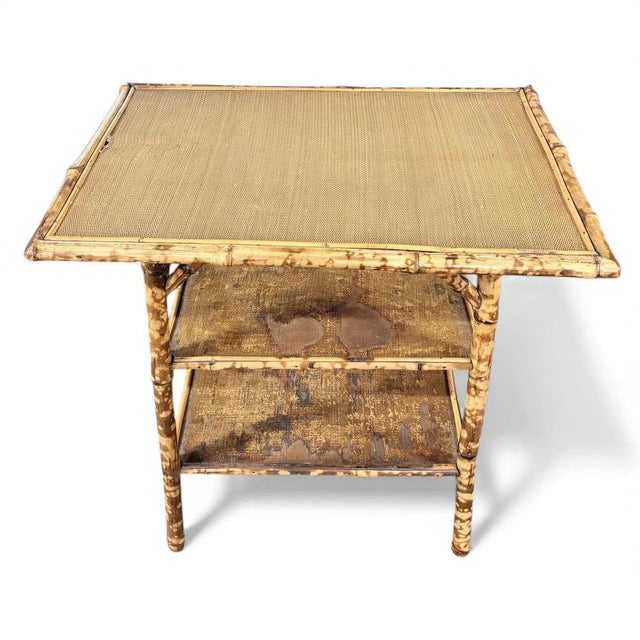 Anglo-Japanese Side Table in Bamboo For Sale - Image 4 of 7