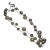 Long Grey/Beige/Cz Pearl Rope Necklace For Sale
