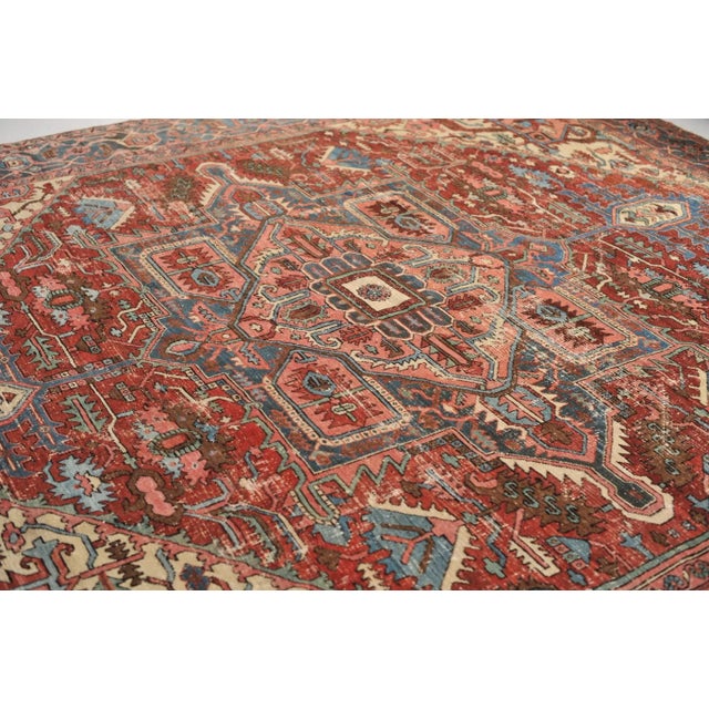 1910s Northwest Geometric Rug, 11 x 12 For Sale In Milwaukee - Image 6 of 11