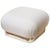 Vintage 80's Karl Springer Large Souffle Restored Ottoman or Bench With Stainless Steel Base and Off White Upholstery For Sale - Image 10 of 10
