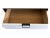 Restored Mid-Century Modern Dresser in Black & White With Ribbed Drawer Fronts For Sale In Los Angeles - Image 6 of 12