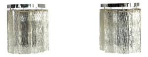 Vintage Italian Murano Corteccia Glass Sconces, 1970s, Set of 2