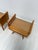 Wood Mid-Century Walnut Nightstands with Glass Shelves, 1960s, Set of 2 For Sale - Image 7 of 10