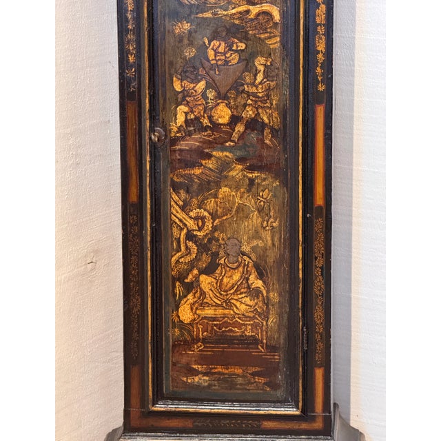 Chinoiserie 18th Century English Chinoiserie Clock For Sale - Image 3 of 16