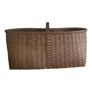 Late 20th Century Antique Gathering Basket